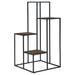 Rito 4-tier Display Shelf Rustic Brown and Black - Orbit Furniture (Richmond,BC)