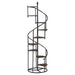 Roseglen 8-shelf Staircase Bookcase Rustic Brown and Black - Orbit Furniture (Richmond,BC)