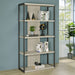 Loomis 4-shelf Bookcase Whitewashed Grey - Orbit Furniture (Richmond,BC)
