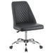 Althea Upholstered Tufted Back Office Chair Grey and Chrome - Orbit Furniture (Richmond,BC)