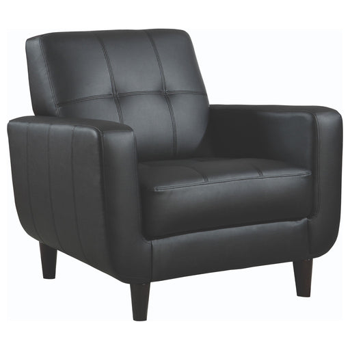 Aaron Padded Seat Accent Chair Black - Orbit Furniture (Richmond,BC)