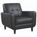 Aaron Padded Seat Accent Chair Black - Orbit Furniture (Richmond,BC)