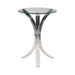Emmett Round Accent Table Clear - Orbit Furniture (Richmond,BC)