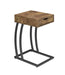 Troy Accent Table with Power Outlet Antique Nutmeg - Orbit Furniture (Richmond,BC)