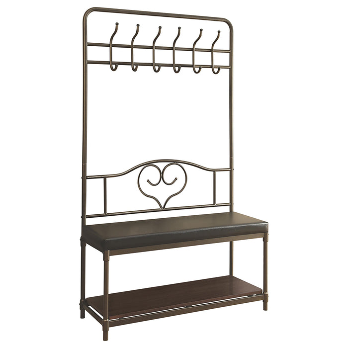 Kiefer Coat Rack with 12 Hooks Black - Orbit Furniture (Richmond,BC)