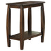 Raphael 1-shelf Chairside Table Cappuccino - Orbit Furniture (Richmond,BC)