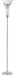 Archie Floor Lamp with Frosted Ribbed Shade Brushed Steel - Orbit Furniture (Richmond,BC)