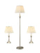 Griffin 3-piece Slender Lamp Set Brushed Nickel - Orbit Furniture (Richmond,BC)