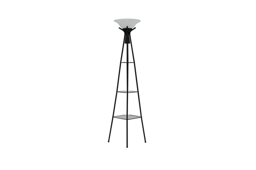 Gianni Versatile Shelf Tower Floor Lamp Charcoal Black - Orbit Furniture (Richmond,BC)