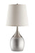 Tenya Empire Shade Table Lamps Silver and Chrome (Set of 2) - Orbit Furniture (Richmond,BC)