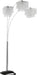 Miriam Crystal Drop Shade Floor Lamp Chrome - Orbit Furniture (Richmond,BC)