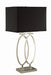 Izuku Rectangular Shade Table Lamp Black and Brushed Nickel - Orbit Furniture (Richmond,BC)