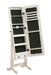 Batista Jewelry Cheval Mirror with Drawers White - Orbit Furniture (Richmond,BC)