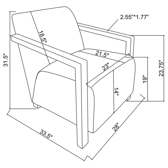 Diego Accent Chair - Orbit Furniture (Richmond,BC)