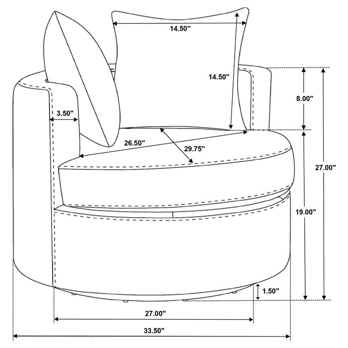 Debbie Accent Chair - Orbit Furniture (Richmond,BC)