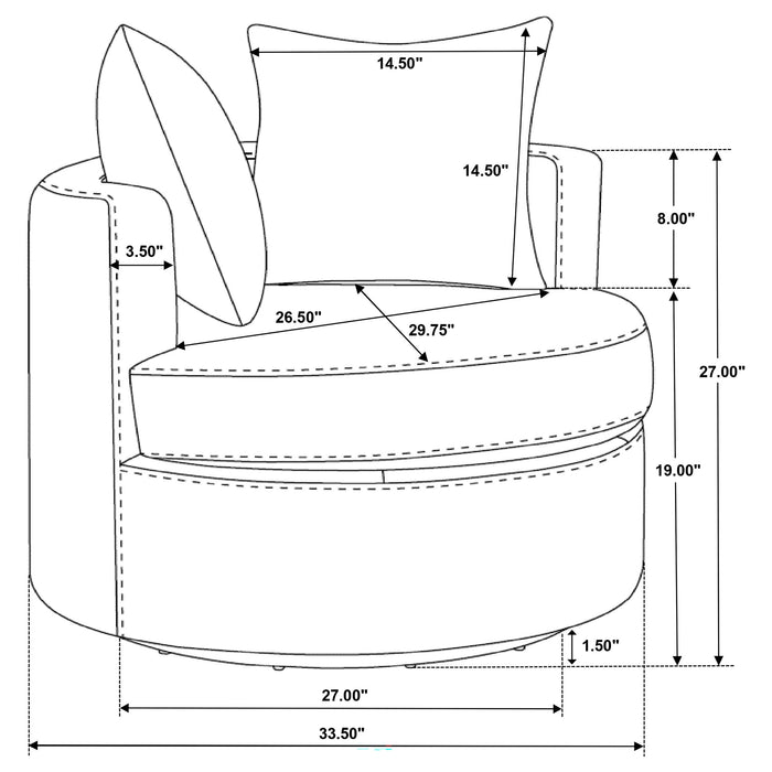Debbie Accent Chair - Orbit Furniture (Richmond,BC)
