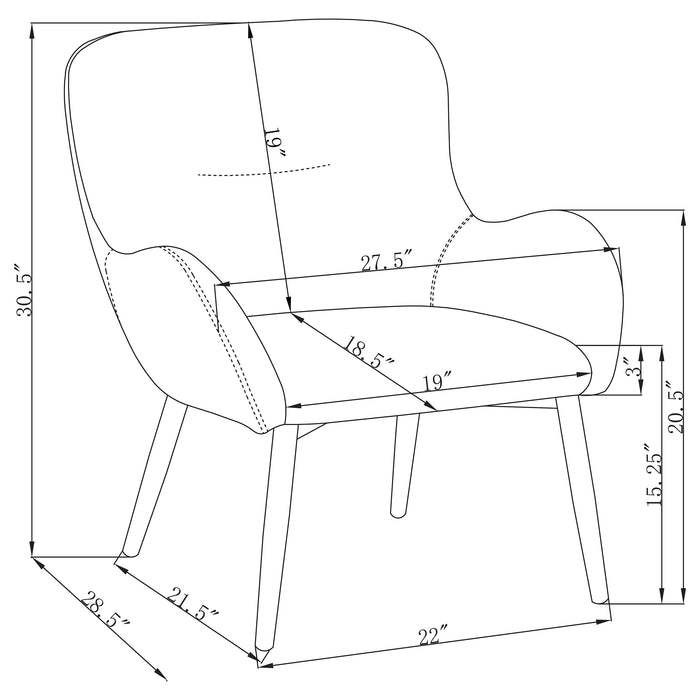 Calvin Accent Chair - Orbit Furniture (Richmond,BC)