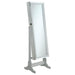 Elle Jewelry Cheval Mirror with Crytal Trim Silver - Orbit Furniture (Richmond,BC)