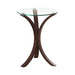 Edgar Round Accent Table Cappuccino - Orbit Furniture (Richmond,BC)