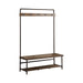 Alise Hall Tree with 5 Coat Hooks Chestnut and Dark Bronze - Orbit Furniture (Richmond,BC)