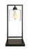 Shoto Glass Shade Table Lamp Black - Orbit Furniture (Richmond,BC)