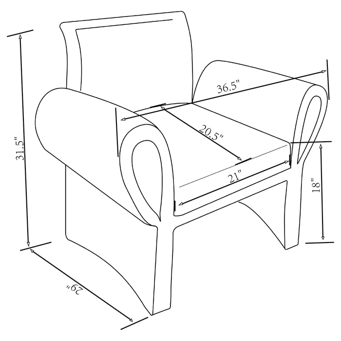 Liana Accent Chair - Orbit Furniture (Richmond,BC)