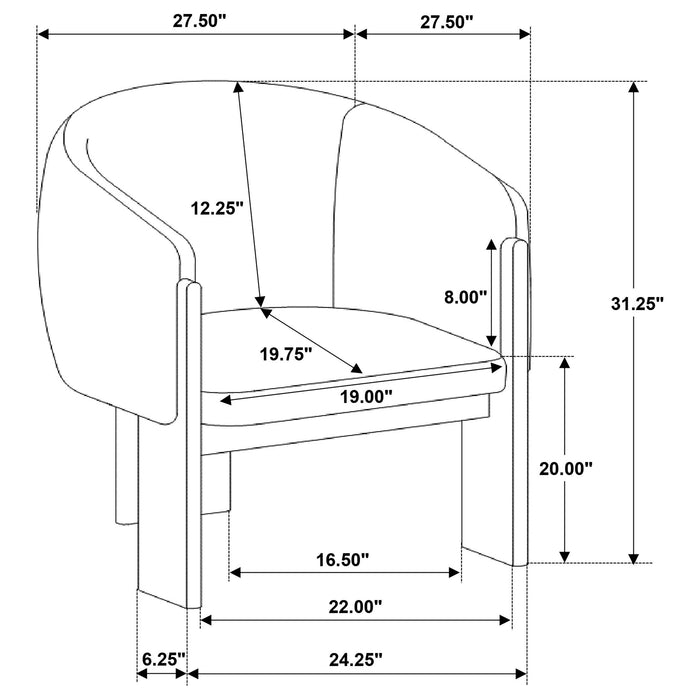 Valdez Accent Chair - Orbit Furniture (Richmond,BC)