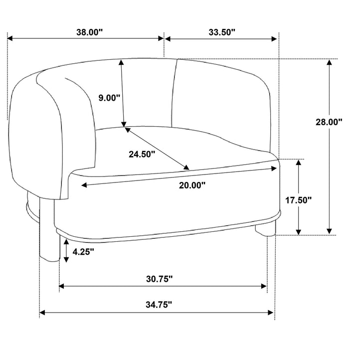 Lawler Accent Chair - Orbit Furniture (Richmond,BC)