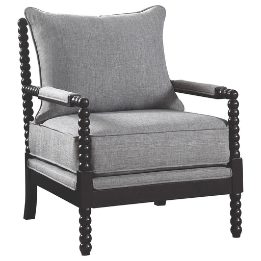 Blanchett Cushion Back Accent Chair Grey and Black - Orbit Furniture (Richmond,BC)