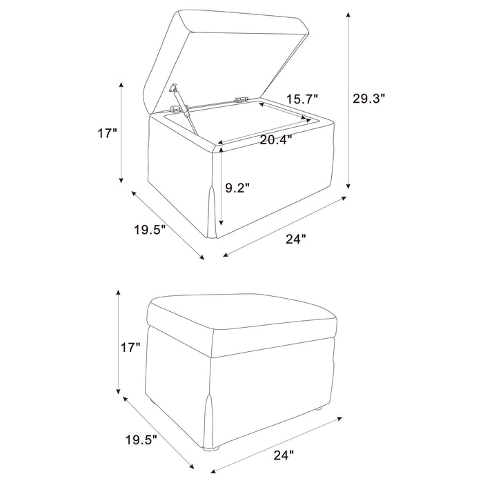 Winter Ottomans - Orbit Furniture (Richmond,BC)