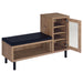 Teller 1-door Entryway Shoe Storage Cabinet Natural Oak - Orbit Furniture (Richmond,BC)