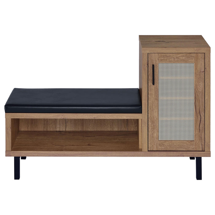 Teller 1-door Entryway Shoe Storage Cabinet Natural Oak - Orbit Furniture (Richmond,BC)