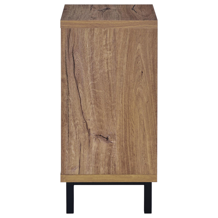 Teller 1-door Entryway Shoe Storage Cabinet Natural Oak - Orbit Furniture (Richmond,BC)