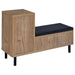 Teller 1-door Entryway Shoe Storage Cabinet Natural Oak - Orbit Furniture (Richmond,BC)