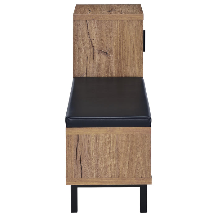 Teller 1-door Entryway Shoe Storage Cabinet Natural Oak - Orbit Furniture (Richmond,BC)