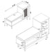 Teller 1-door Entryway Shoe Storage Cabinet Natural Oak - Orbit Furniture (Richmond,BC)