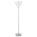 Anya Metal Base Floor Lamp Chrome and Crystal - Orbit Furniture (Richmond,BC)
