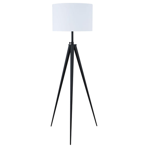 Harrington Tripod Legs Floor Lamp White and Black - Orbit Furniture (Richmond,BC)