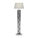 Carmen Geometric Base Floor Lamp Silver - Orbit Furniture (Richmond,BC)