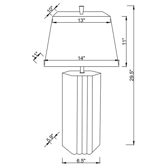 Elena Table Lamp - Orbit Furniture (Richmond,BC)