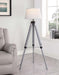 Dayton Adjustable Empire Shade Tripod Floor Lamp Grey - Orbit Furniture (Richmond,BC)