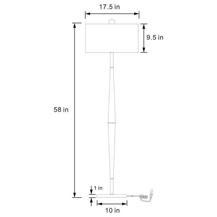 Flanary Floor Lamp - Orbit Furniture (Richmond,BC)