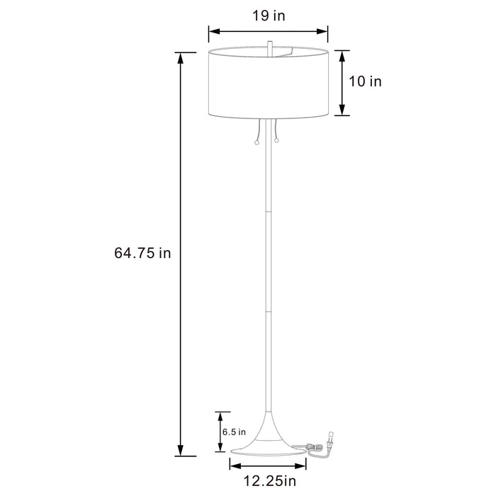 Elmira Floor Lamp - Orbit Furniture (Richmond,BC)