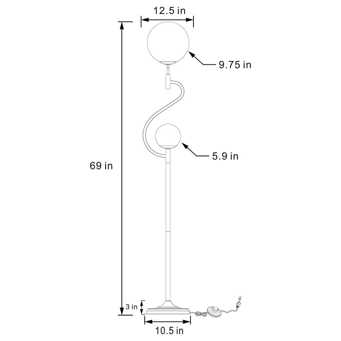 Dacki Floor Lamp - Orbit Furniture (Richmond,BC)