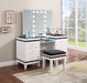 Talei 6-drawer Vanity Set with Hollywood Lighting Black and White - Orbit Furniture (Richmond,BC)