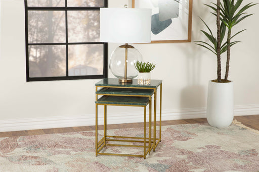 Medora 3-piece Nesting Table with Marble Top - Orbit Furniture (Richmond,BC)