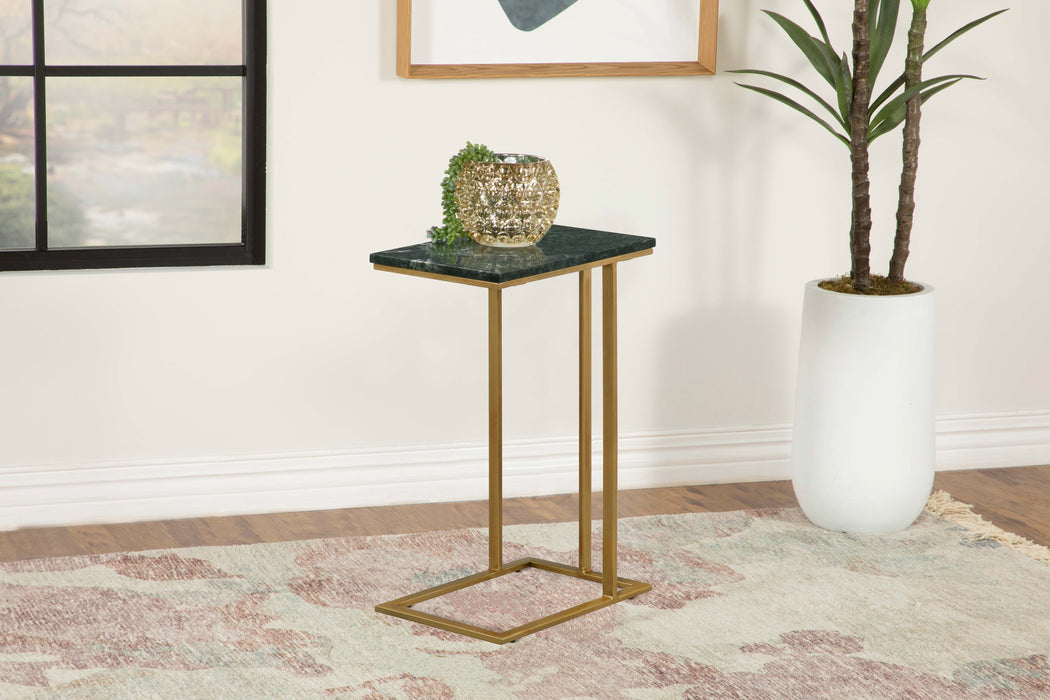Vicente Accent Table with Marble Top Grey - Orbit Furniture (Richmond,BC)