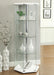 Traditional Glass Hexagon Curio Cabinet - Orbit Furniture (Richmond,BC)
