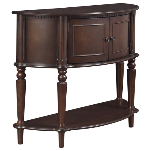 Brenda Console Table with Curved Front Brown - Orbit Furniture (Richmond,BC)
