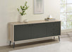 Maeve 2-door Engineered Wood Accent Cabinet Grey and Antique Pine - Orbit Furniture (Richmond,BC)